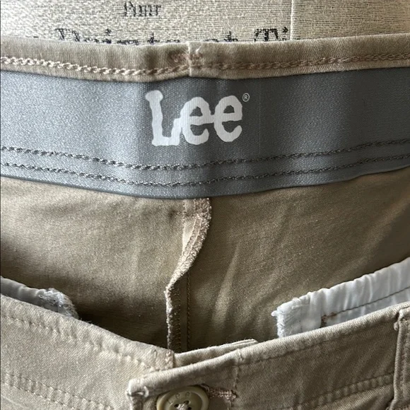 Men’s Chinos Pants, Elasticity Waist, Beige, Inseam 32 (Size 34) - Picture 3 of 7